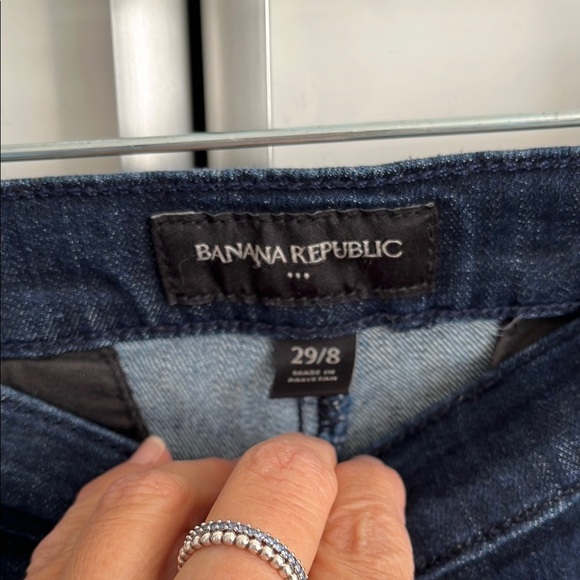 BANANA REPUBLIC Sailor Flared Dark Denim Jeans, Size 29 - Picture 6 of 10